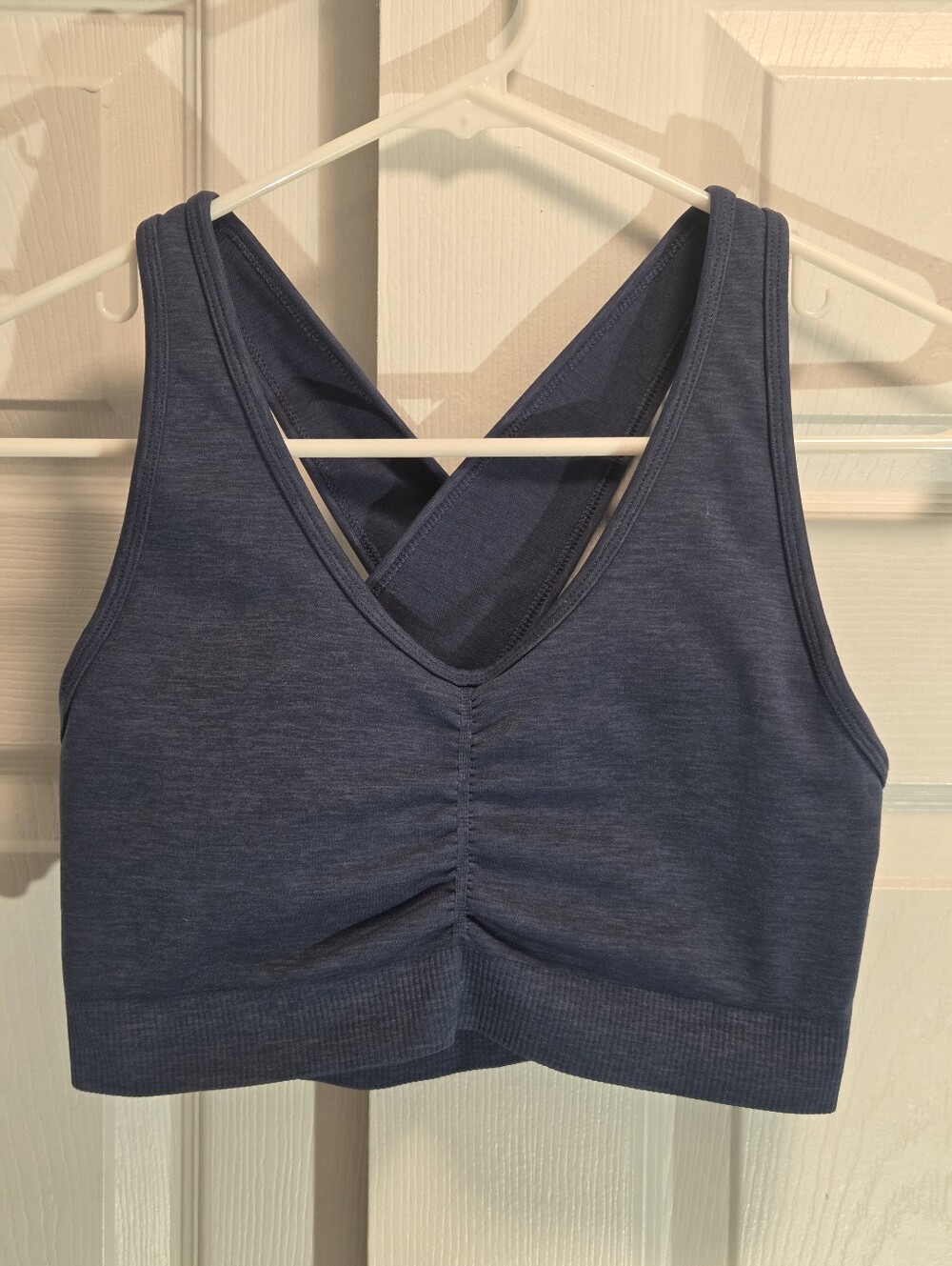 Alphalete Cross-Back Sports Bra - Blue Size Medium